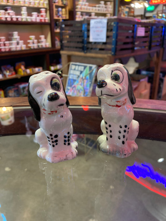 Dalmation salt pepper shaker set