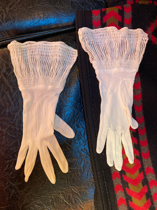 Mesh Art Deco Gauntlet Gloves