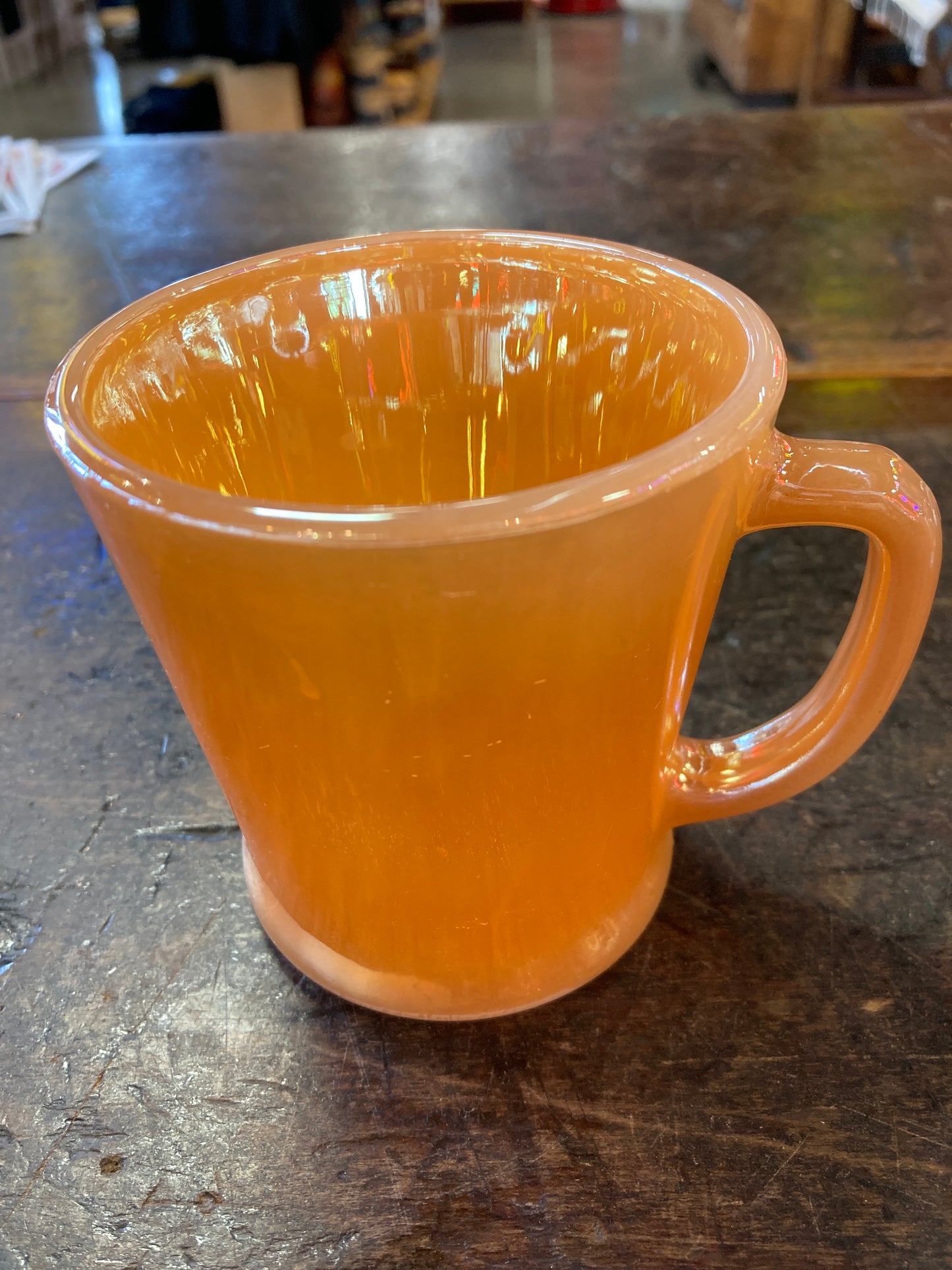 Fire King Peach Luster  Mug