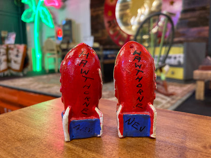 Ceramic Rocket Ship Salt & Pepper Shakers