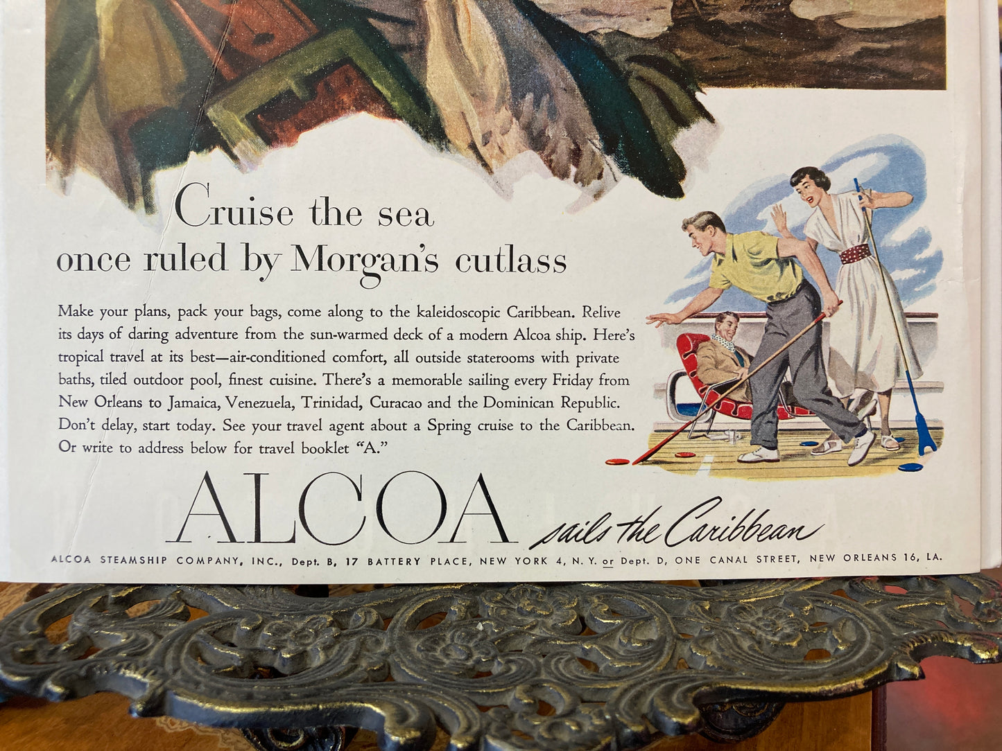 Vintage ALCOA Ship Cruise Ad