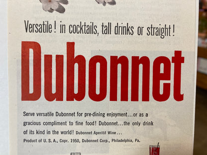 Dubonnet Vintage Ad