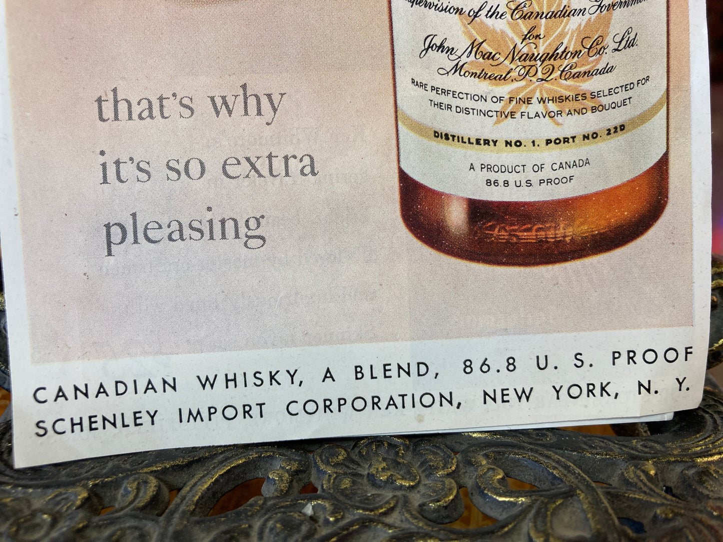 Mac Naughton's Imported Canadian Whiskey