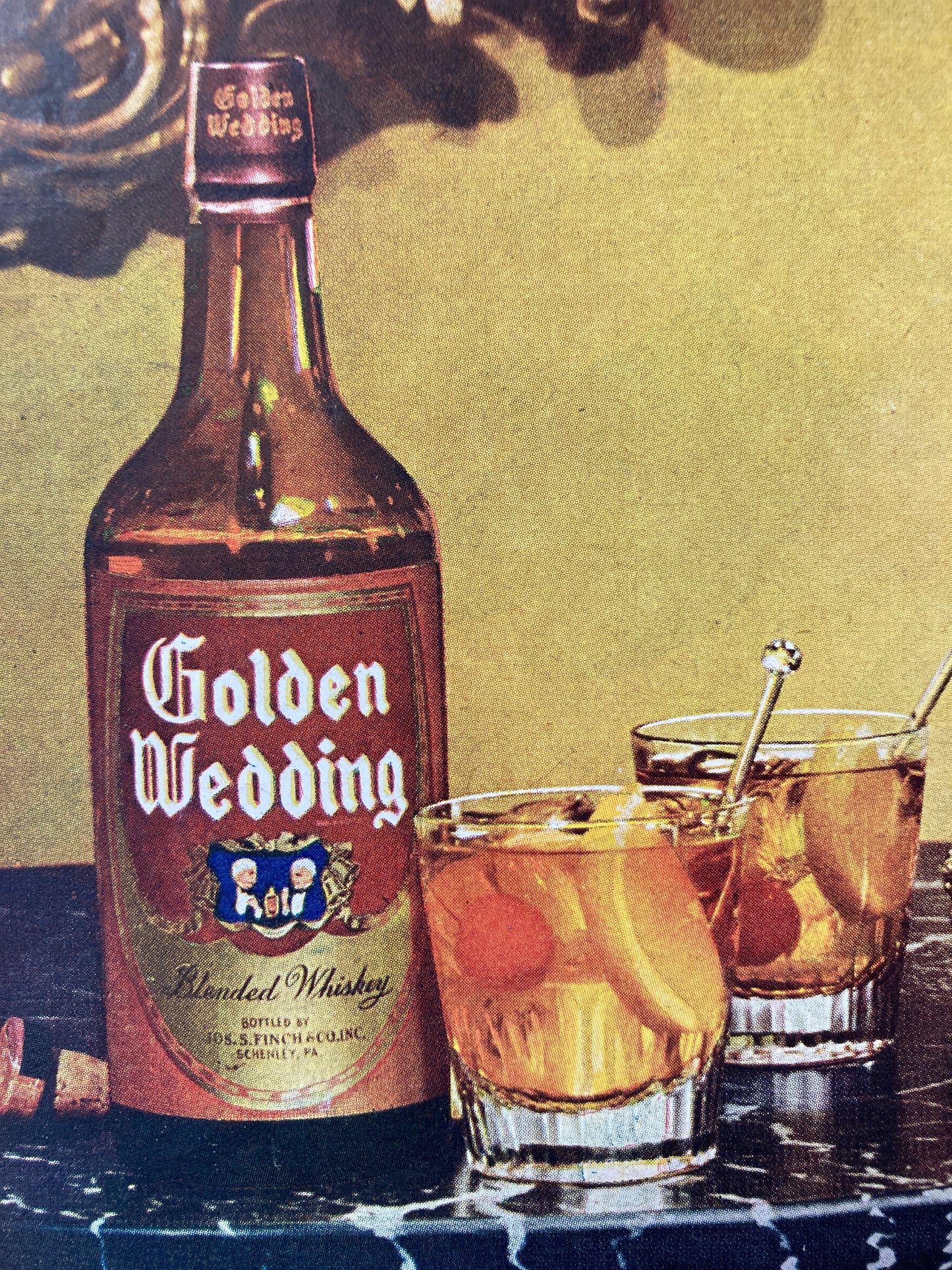 Golden Wedding Blended Whiskey Ad 1946