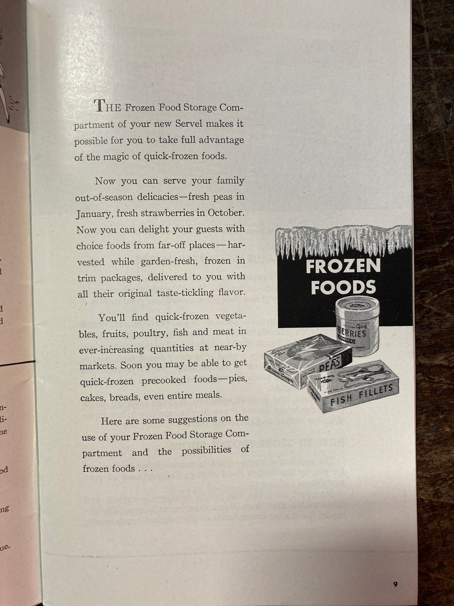 1940s Making the most of your Servel Refrigerator Manual & Cookbook