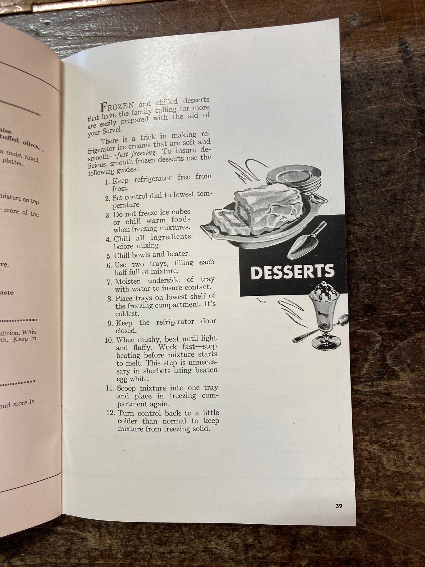 1940s Making the most of your Servel Refrigerator Manual & Cookbook