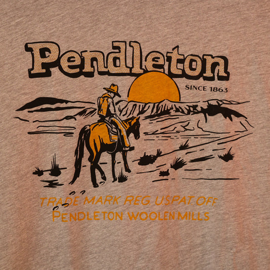 Pendleton Westbound Graphic Tee / Heather Grey/Black
