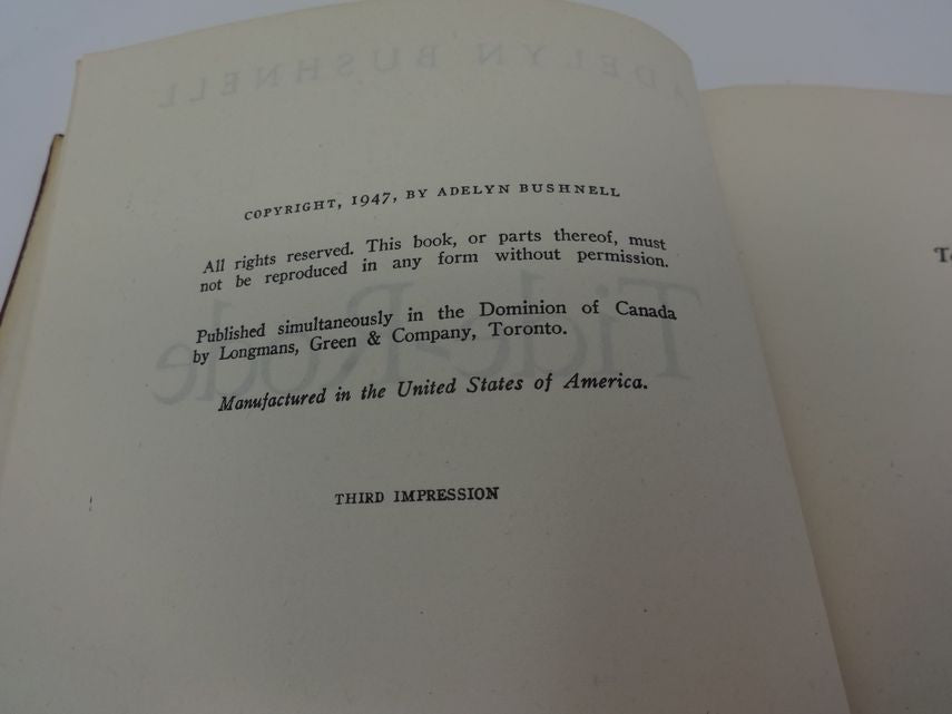 Tide-Rode, by Adelyn Bushnell (1947)