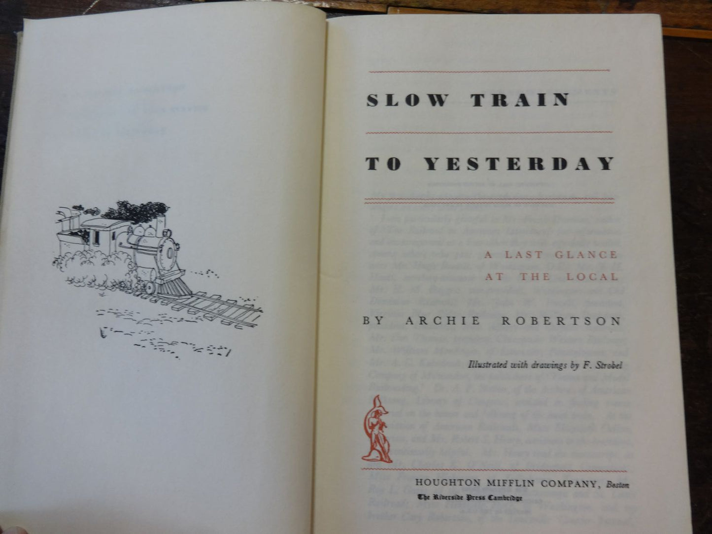 Slow Train to Yesterday