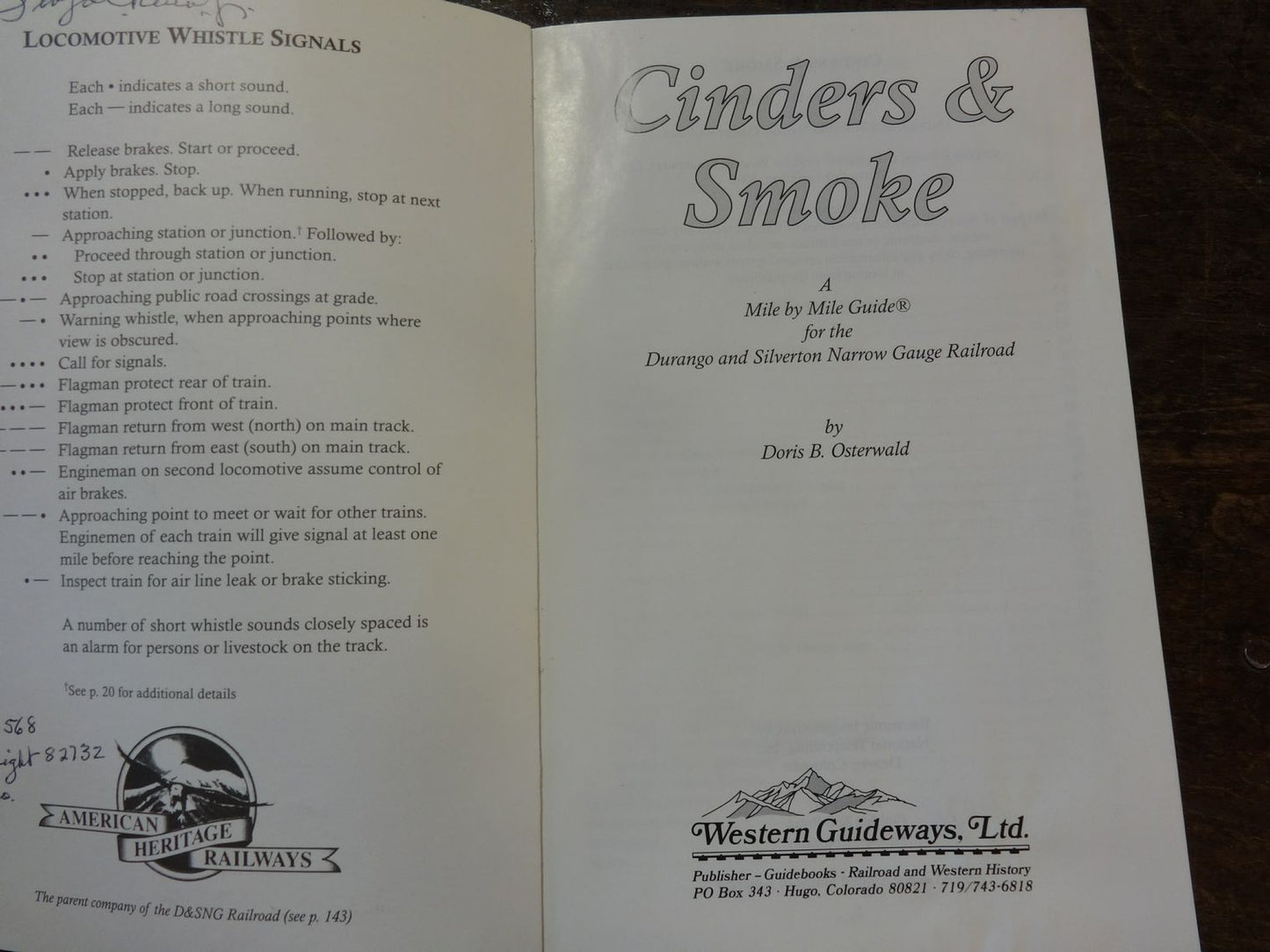 Cinders & Smoke, by Doris B. Osterwald