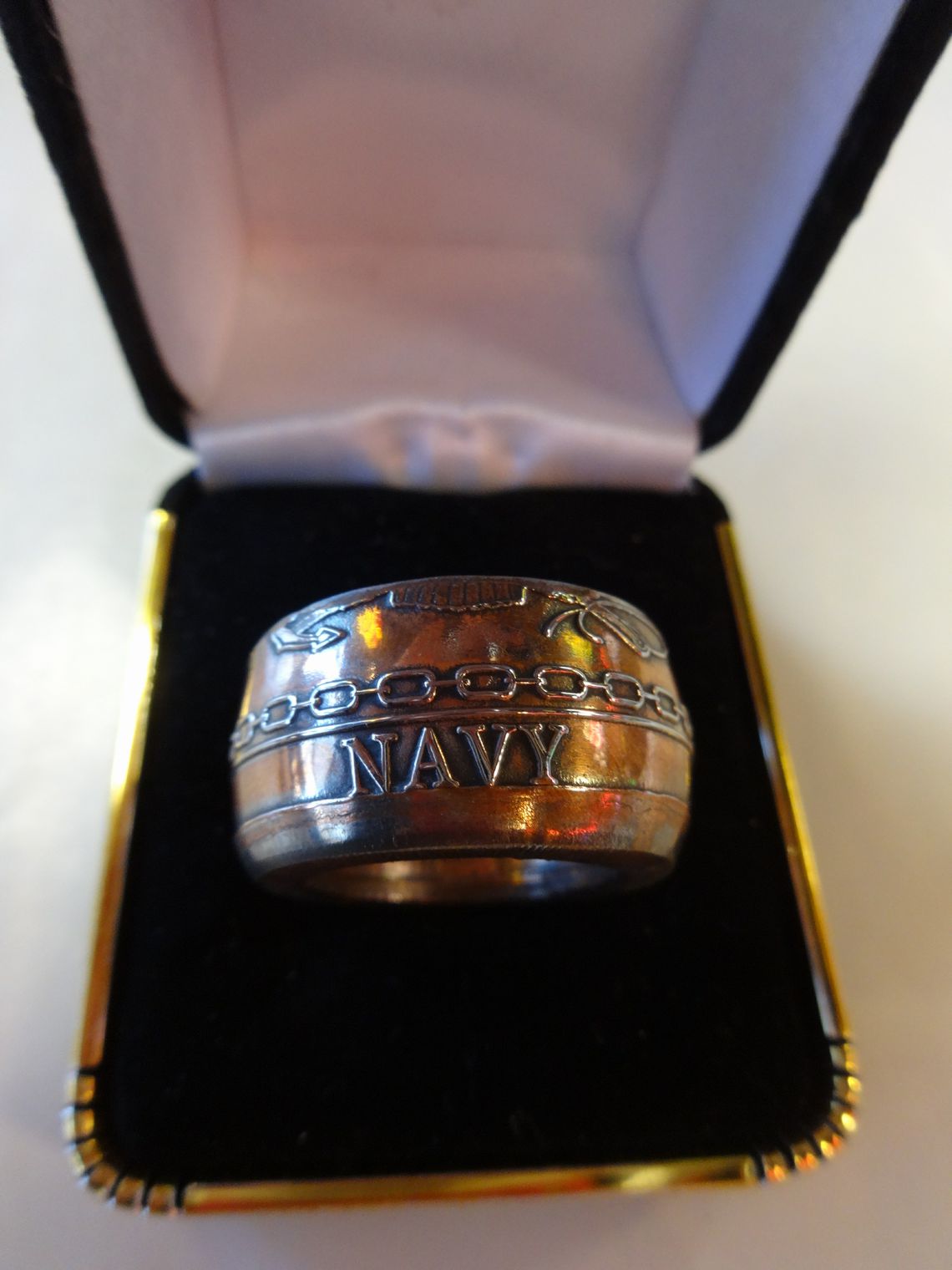 United States Navy coin ring