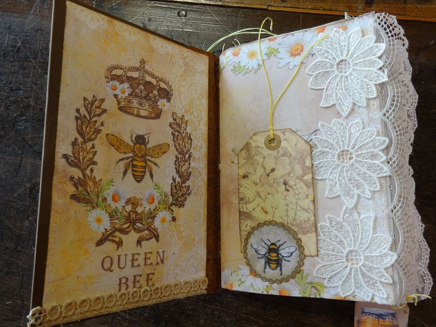 Bee Themed Keepsake Book/Journal "Raw Honey"